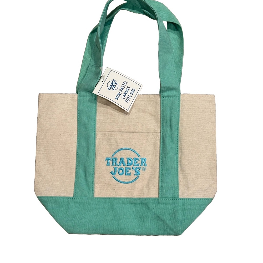 Green and Cream Tote Bag
